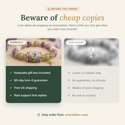 The Everstill™ Hummingbird Garden Bracelet — Keepsake Gift Box