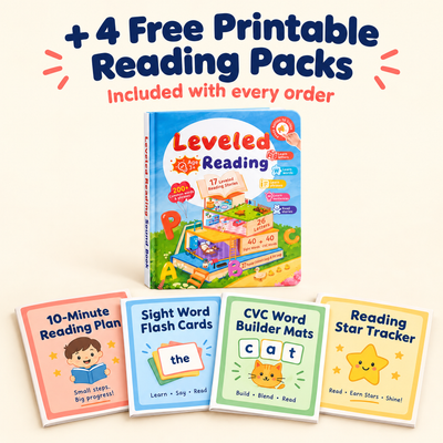4 free printable reading packs included with every order