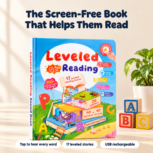 ReadStep leveled reading sound book - the screen-free book that helps them read