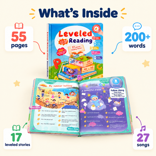 What's inside: 55 pages, 200+ words, 17 leveled stories, 27 songs
