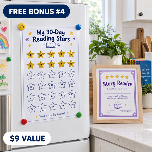 Free Bonus 4: Reading Star Tracker & Certificates